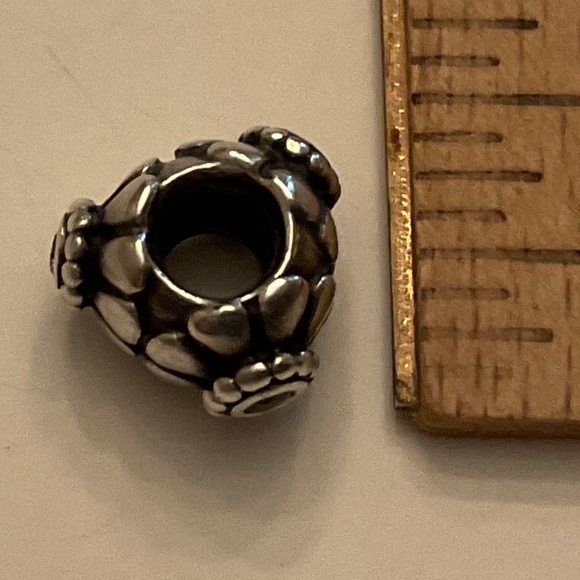 Retired ALE/Pandora sterling silver and gem bead - Picture 5 of 8